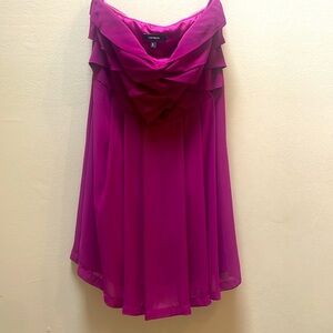 Express Strapless Chiffon Dress